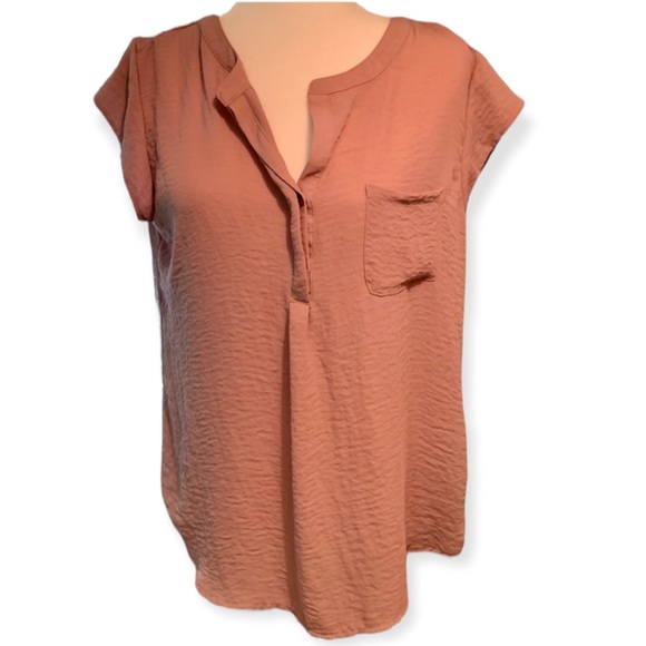 LIZ CLAIBORNE DUSTY PINK TOP - Picture 1 of 11